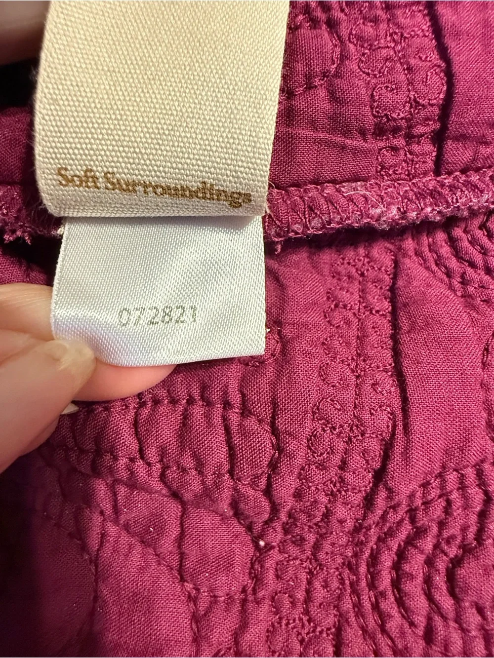 Soft Surroundings Plum Open-Front Textured Knit Cardigan